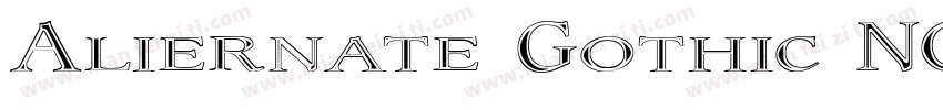 Aliernate Gothic NO 1字体转换
